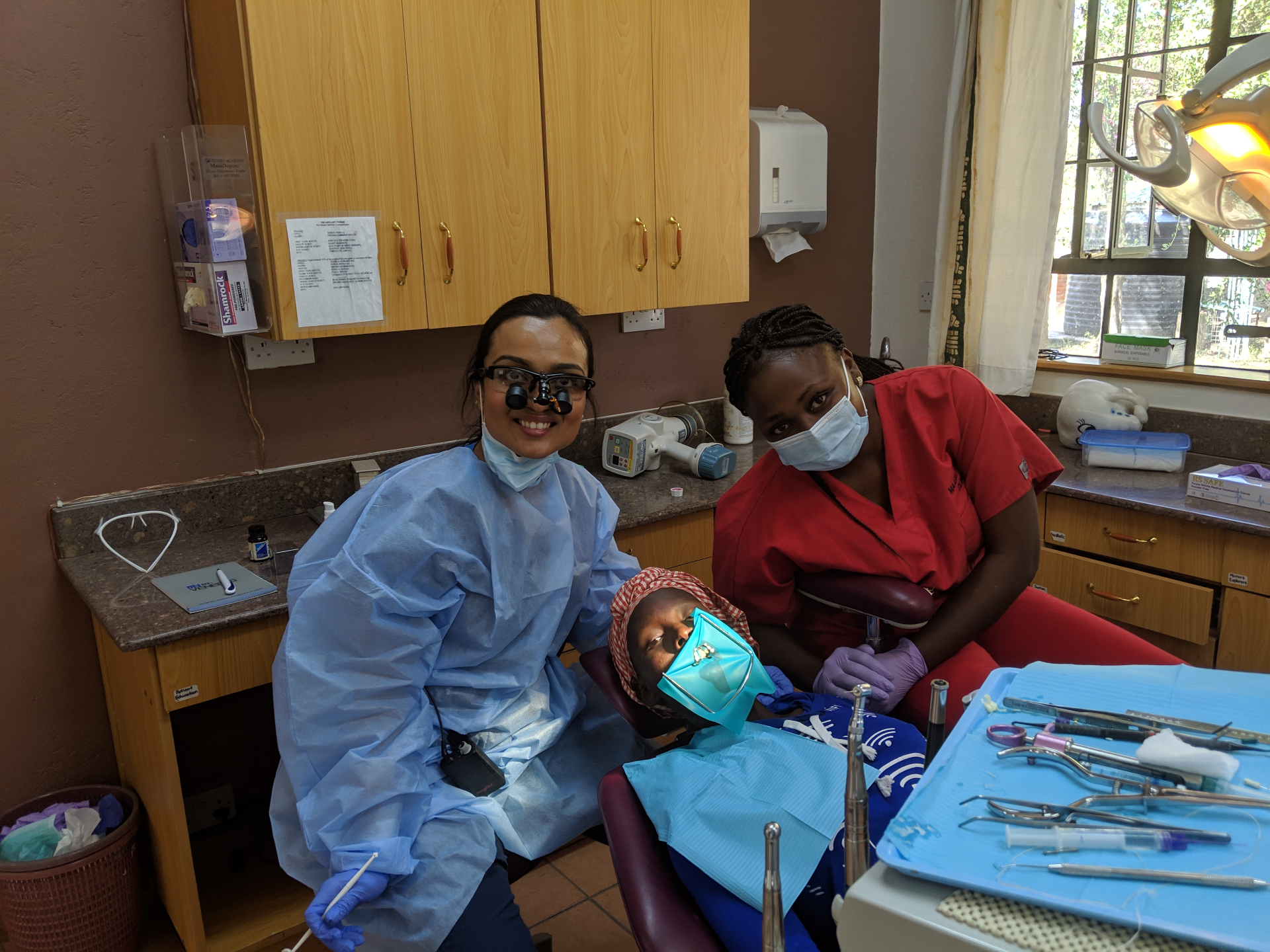 Dr. Nidhi volunteering in Kenya
