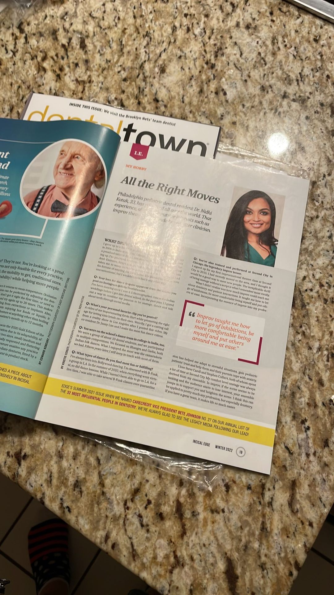 Dr. Nidhi featured in Incisal Edge Magazine